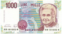 1000 LIRE MARIA MONTESSORI SERIE SOSTITUTIVA XB 12/11/1993 FDS - Autres & Non Classés