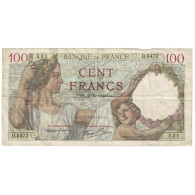 France, 100 Francs, Sully, 1939, 1939-12-21, B+, Fayette:26.18, KM:94 - 100 F 1939-1942 ''Sully''