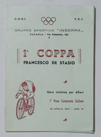 24903 168crt/ - Ciclismo - 1° Coppa Francesco De Stasio - Catania 1971 - Wielrennen