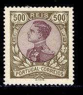 ! ! Portugal - 1910 D. Manuel 500 R - Af. 168 - MH - Nuovi