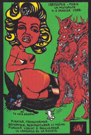 CPM CARTEXPO Salon Carte Postale Tirage Signé 30 Exemplaires Numérotés Signés Par JIHEL Diable Devil érotisme - Collector Fairs & Bourses