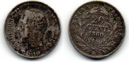 20 Centimes 1860 A Napoléon III TB - 20 Centimes