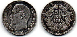 50 Centimes 1859 A Napoléon III TTB - 50 Centimes