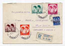 1937. KINGDOM OF YUGOSLAVIA,BOSNIA,SARAJEVO TO SWITZERLAND,REGISTERED COVER - Posta Aerea