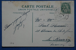 AD6  LEVANT FRANCE BELLE CARTE  1911   POUR LE RAINCY ++ AFFRANCH.INTERESSANT - Lettres & Documents