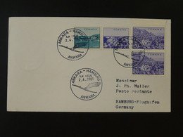 Lettre Premier Vol First Flight Cover Ankara Hamburg 1961 Lufthansa Ref 101464 - Covers & Documents