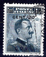 Egeo - Coo (Cos) 20 Centesimi (o) Sass. 8 - Egée (Coo)