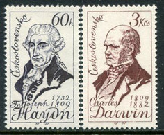 CZECHOSLOVAKIA 1959 Cultural Personalities II MNH / **.  Michel 1161-62 - Neufs