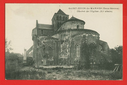 002648 - DEUX SEVRES - SAINT JOUIN DE MARNES - Chevet De L'Eglise - Saint Jouin De Marnes