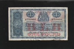 Ecosse Billet De One Pound 1942 - 1 Pond