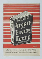 29981 SPARTITO MUSICALE 34/ - Storia D'un Povero Cuore (Valzer Moderato) - 1950 - Partituren