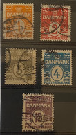 Denemarken Zegels Nrs 42 - 46  Used - Oblitérés