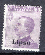 Egeo - Lipso, 50 Centesimi ** - Aegean (Lipso)