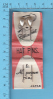 Vintage Hat Pins & All Purpose Pins, Ribbon Hat Made In Japan - Sombreros, Gorros, Tocados