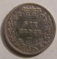 6 Pence 1880 Great Britain / Silver Genuine / Circulated - Sonstige & Ohne Zuordnung