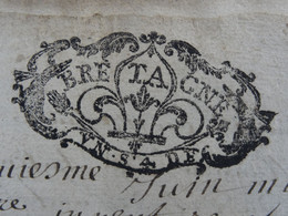 1704 Généralité De Bretagne Papier Timbré N°127 X7 (28 Pages) Succession Louis Gicquel Sieur De Grandpré - Algemene Zegels