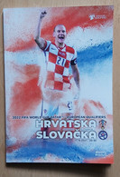 CROATIA V SLOVAKIA QUALIFICATIONS FOR FIFA WORLD CUP QATAR 2022, 11. 10. 2021 FOOTBALL CROATIA FOOTBALL MATCH PROGRAM - Boeken
