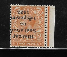 Ireland 1922 Overprint Inverted In Black Error Mint Hinged - Neufs