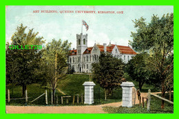 KINGSTON, ONTARIO - ART BUILDING, QUEENS UNIVERSITY - TRAVEL IN 1908 - - Kingston
