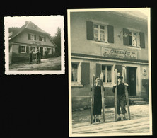 Orig. PRIVATE Foto AK + Foto Um 1940 Sirnitz / Müllheim Schwarzwald, Gasthaus Zum Auerhahn - Muellheim