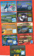 Kazakhstan 2003. Lot Of 9 Month Bus Tickets. City Karaganda. - World