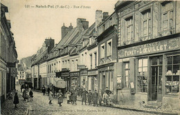 St Pol * La Rue D'arras * Estaminet PENET L'OEUILLET , épicerie Mercerie * Librairie - Saint Pol Sur Ternoise