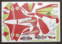 Costruzioni Carta Da Ritagliare Modellismo Aereo Aeroplano A Reazione - Anni '50 - Luchtvaart