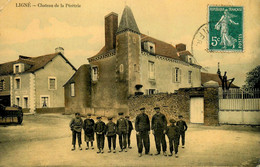 Ligné * Place Et Château De La Pérètrie * L. FERRE Débitant Commerce Magasin - Ligné