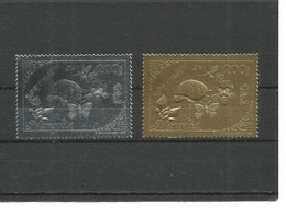 EX-PR-21-10-02 MONGOLIA. ''SPECIMEN''. CAT. BUTTERFLY. TURTLE. MINERALS. STAMPS ON FOIL. MICHEL 2443A-2444A. - Sonstige & Ohne Zuordnung