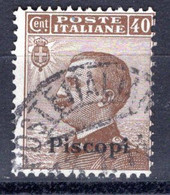 Egeo - Piscopi - 40 Centesimi (o) - Egée (Piscopi)