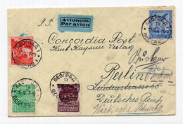 1937 YUGOSLAVIA,SERBIA,BELGRADE TO BERLIN,GERMANY,AIRMAIL COVER,REDIRECTED - Posta Aerea