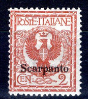 Egeo - Scarpanto - 2 Centesimi * - Aegean (Scarpanto)