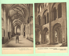Y345 - ANGLETERRE - Lot 2 Cartes - WINCHESTER CATHEDRAL - North Presbytery Aisle, North Transept - Winchester