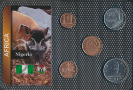 Nigeria 1991 Stgl./unzirkuliert Kursmünzen 1991 1 Kobo Bis 2 Naira (9664123 - Nigeria
