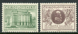 CZECHOSLOVAKIA 1955 Komensky University MNH / **.  Michel 892-93 - Unused Stamps