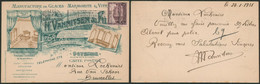 Antituberculeux - N°310 Sur Carte Imprimée "Manufacture De Glaces" (Oostende 1931) > Bruxelles / Illustrée. - Brieven En Documenten