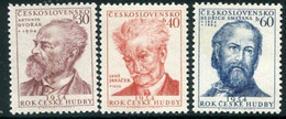 CZECHOSLOVAKIA 1954 Music Year MNH / **.  Michel 864-66 - Unused Stamps