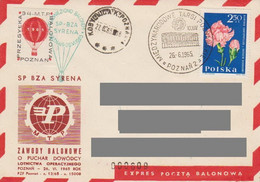 Poland Post - Balloon PBA.1965.poz.syr.04: Competition For The Poznań Fair SYRENA - Balloons