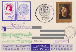 Poland Post - Balloon PBA.1973.poz.sto.B.03: Competitions Poznan 73 STOMIL - Ballons