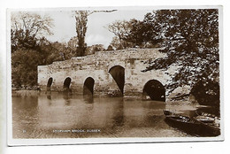 Real Photo Postcard, SUSSEX, STOPHAM Bridge, Boat, River, Landscape, 1939. - Chichester