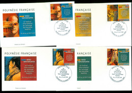French Polynesia 2000 First International Tattoo Festival 4xFDC - Briefe U. Dokumente