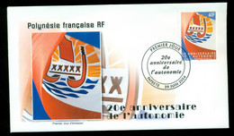 French Polynesia 2004 Autonomy 20th Anniv FDC - Briefe U. Dokumente