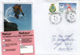 Lettre Andorre, Adressée En Norvege,  Retour à L Expéditeur. - Covers & Documents