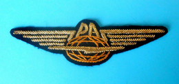 PAN ADRIA AIRWAYS - 1st Croatian Airline (ex Yugoslav) Official Pilot Wings Badge 60's * Croatie Kroatien Yougoslavie - Crew-Abzeichen