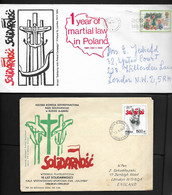 TWO  COVERS  ONE AND TEN  YEARS  OF  SOLIDARITY MOVEMENT IN   POLAND . - Vignettes Solidarnosc