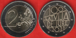 Latvia 2 Euro 2021 "De Iure" BiMetallic Coin UNC - Lettonia