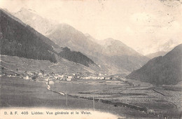 CPA SUISSE LIDDES VUE GENERALE ET LE VELAN - Liddes