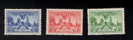 1371733220 SCOTT 159 160 161 (X) SCHARNIER HINGED MIT FALZ - PROCLAMATION TREE & VIEUW OF ADELAIDE 1936 - Mint Stamps