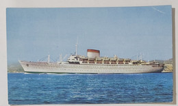 01322 Cartolina - Nave Augustus - Soc. Navigazione Italia - Genova - Ferries