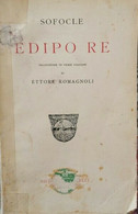 Edipo Re  Di Sofocle, Ettore Romagnoli,  1958,  Zanichelli - ER - Adolescents